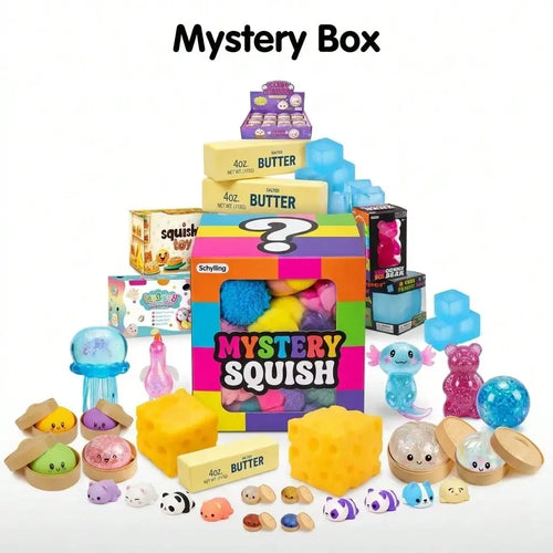 Assorted Squishy Figures Blind Box 100+ Pieces — Party Favor Set