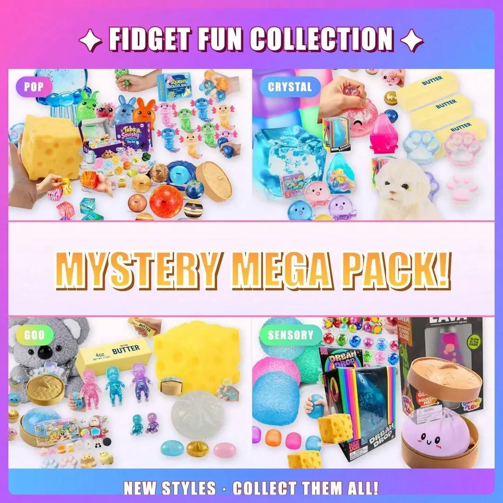 Assorted Squishy Figures Blind Box 100+ Pieces — Party Favor Set