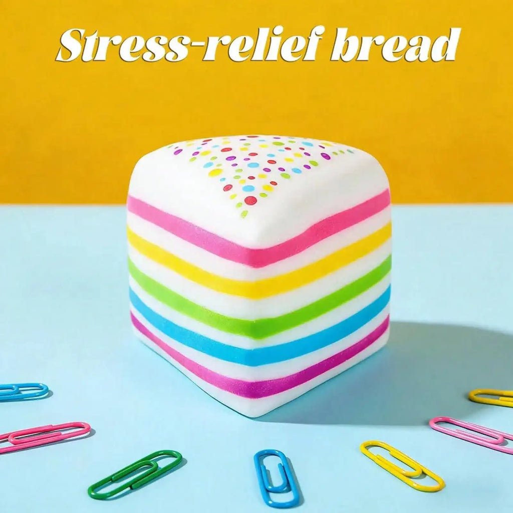 Rainbow Layer Cake Dumpling Squishy