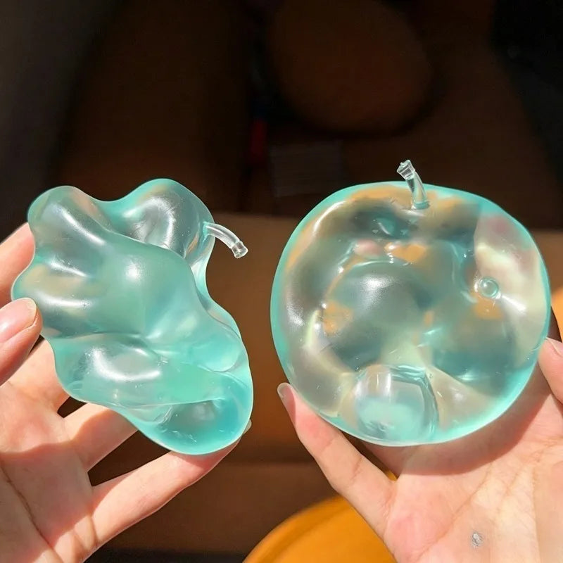 Apple Moldable Stress Ball Coconut Oil Squishy — ASMR Sensory Toy