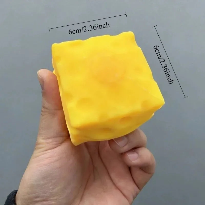 Square Cheese Squishy Toy