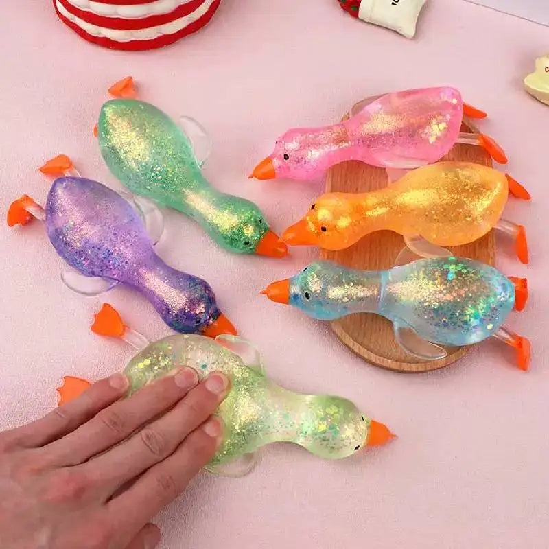 Aurora Axolotl Crystal Star Squishy — Stretch Toy