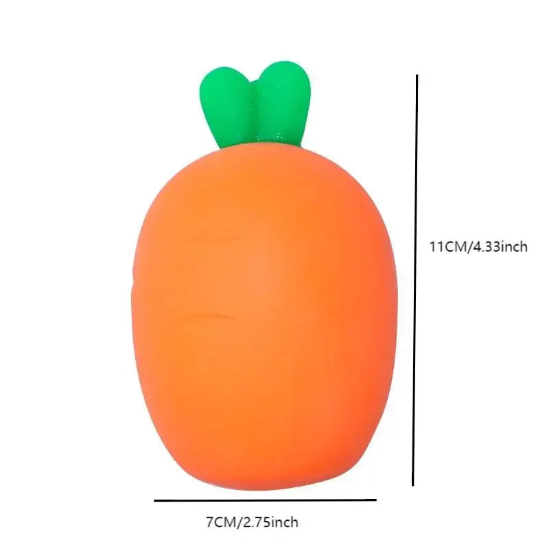 Realistic Carrot Squishy — Slow Rising Vegetable Toy