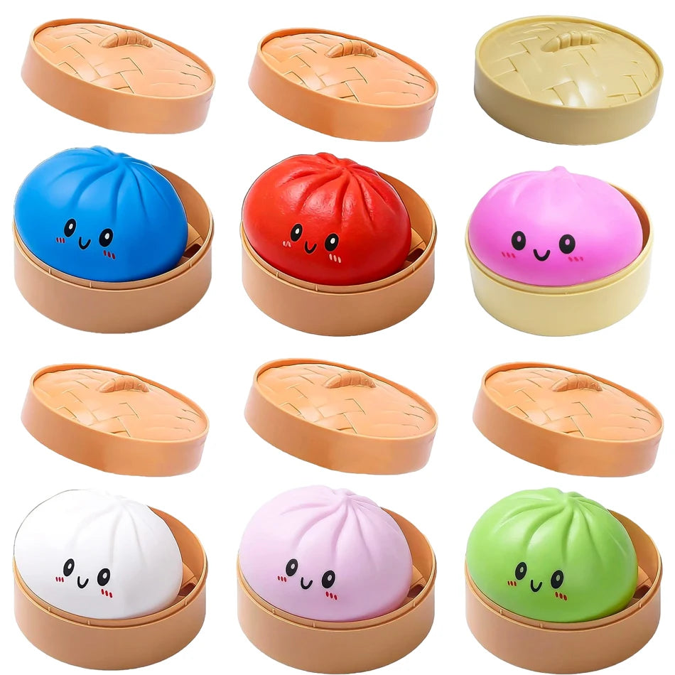 Wholesale Colorful Dumpling Squishy Blind Box — Bulk Stress Relief Toy