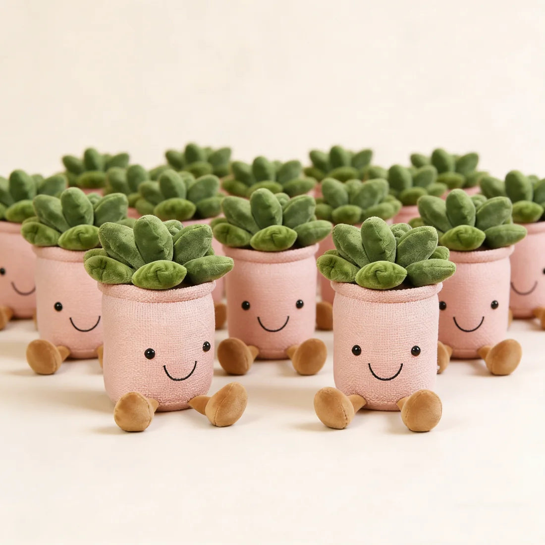 Succulent Plant Plush Pillow Set