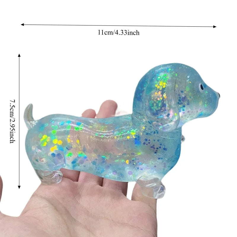 Sparkling Sausage Dog Squishy