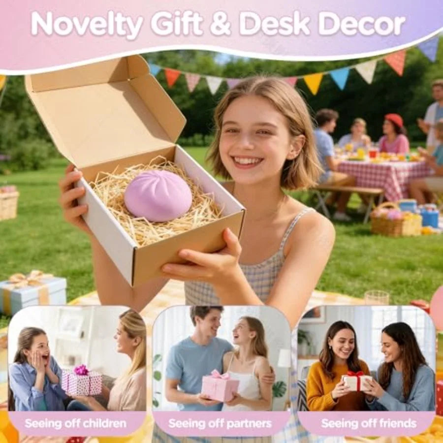 Dumpling Squishy Mystery Box — Viral Bao Bun Stress Relief Toy