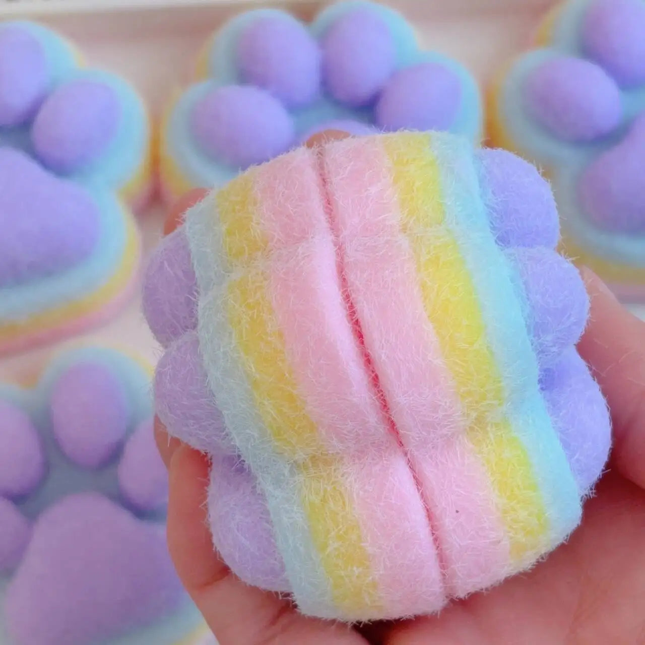 Cat Paw Mochi Taba Squishy Fidget Toy — Slow Rebound Stress Gift