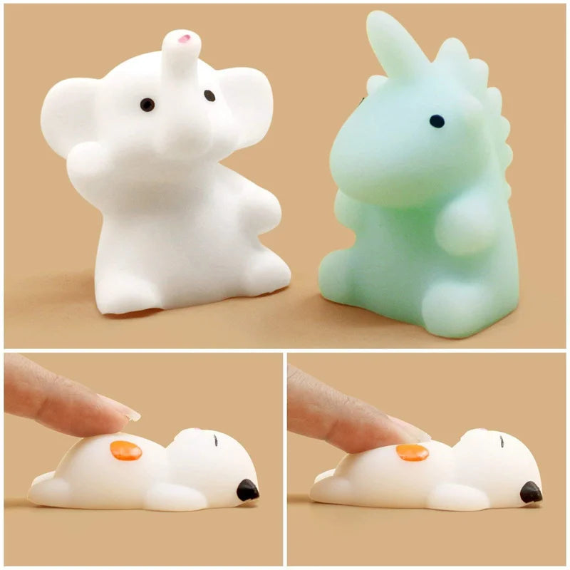 50-Pack Mochi Squishies Kawaii Animal Set — Party Favors & Antistress Toys