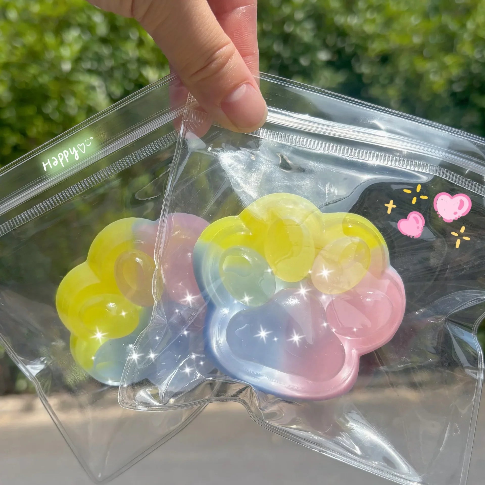 Rainbow Cat Paw Squishy Slow Rebound Pinch — Stress Relief Birthday Gift