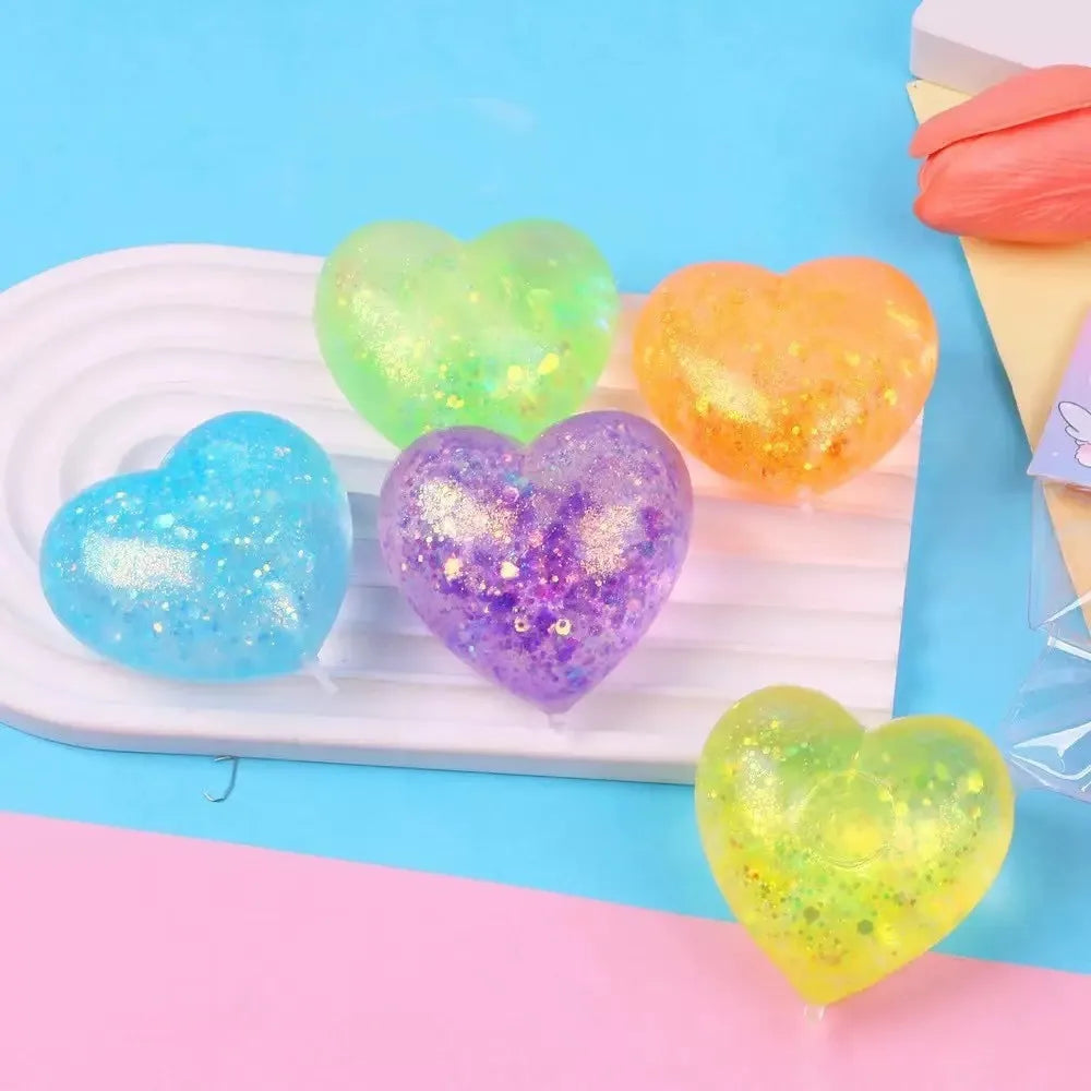 Glitter Jellyfish Squishy — Water Squeeze Vent Toy