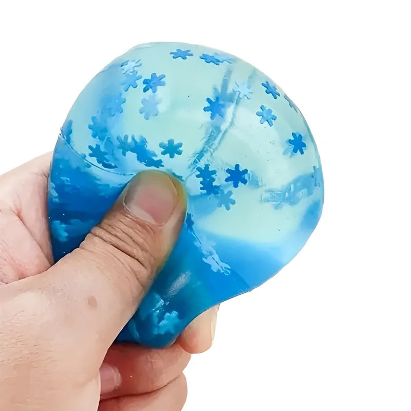 Squishy Snowflake Ice Cube Toy