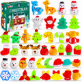 42-Pack Christmas Squishies Stocking Stuffers — Mochi Fidget Bulk Set