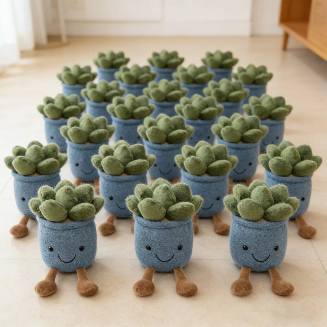 Succulent Plant Plush Pillow Set