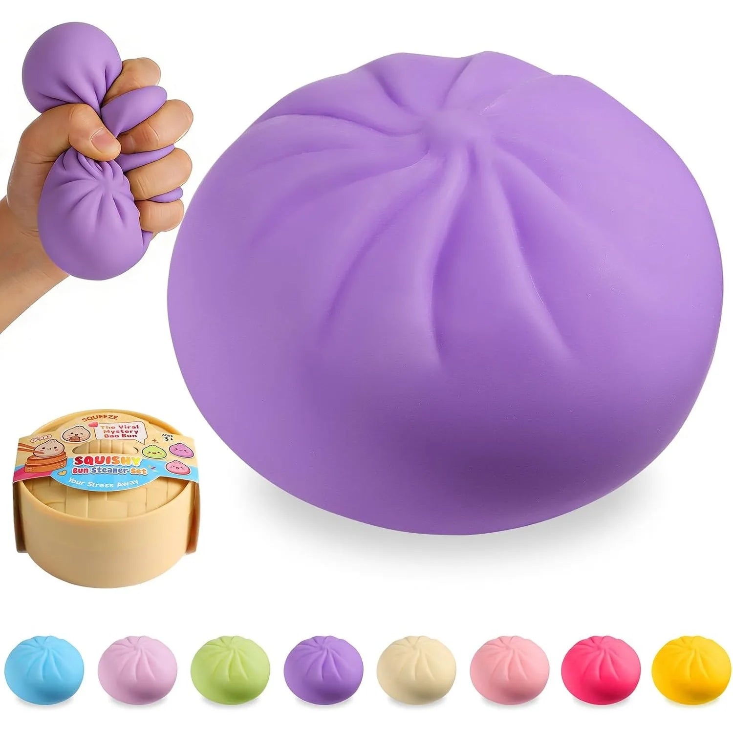 Mystery Dumpling Squishy Box — Pink Edition
