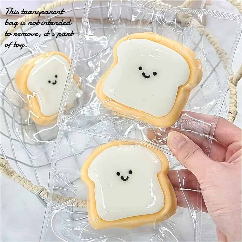 Soft Toast Bread Squishy Squeeze Toy
