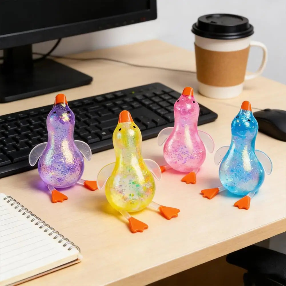 Glitter Duck Squishy Toy