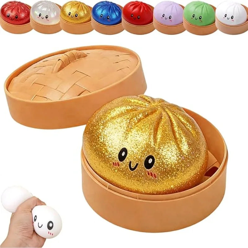 Slow Rebound Dumpling Squishy with Steamer