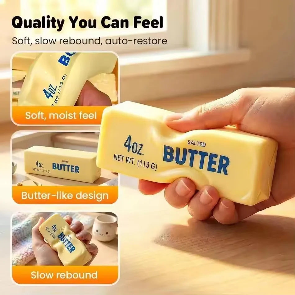 Butter Stick Milk Strip Squishy Toy — Slow Rebound Stress Relief 2026