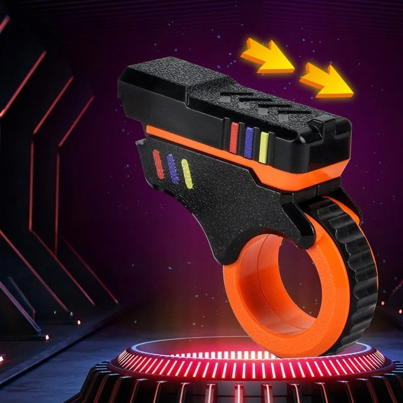 Rotary Finger Slider Fidget Toy — 3D Printed Ratchet Fingertip Desk Toy