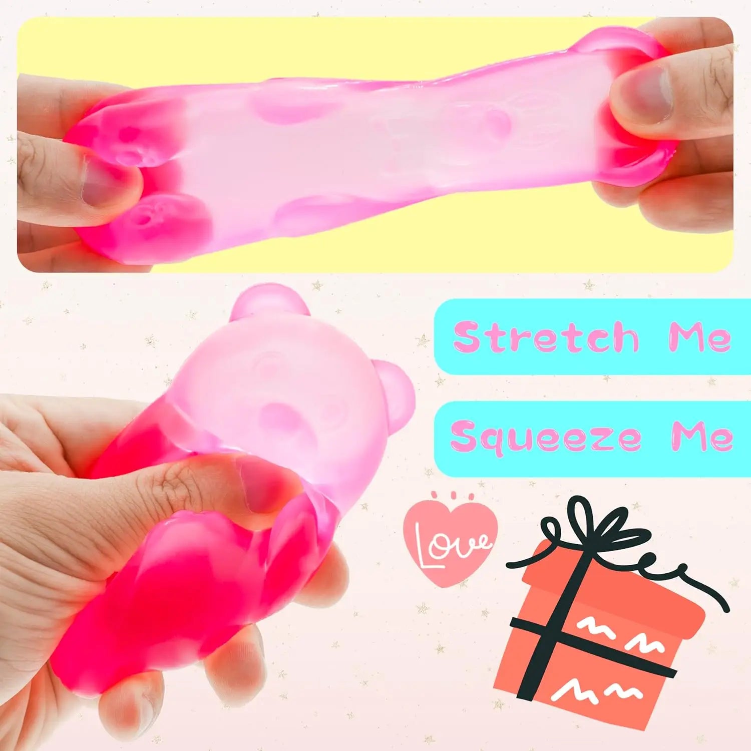 Little Bear Maltose Pinch Stress Relief Ball — Slow Rebound Music Toy