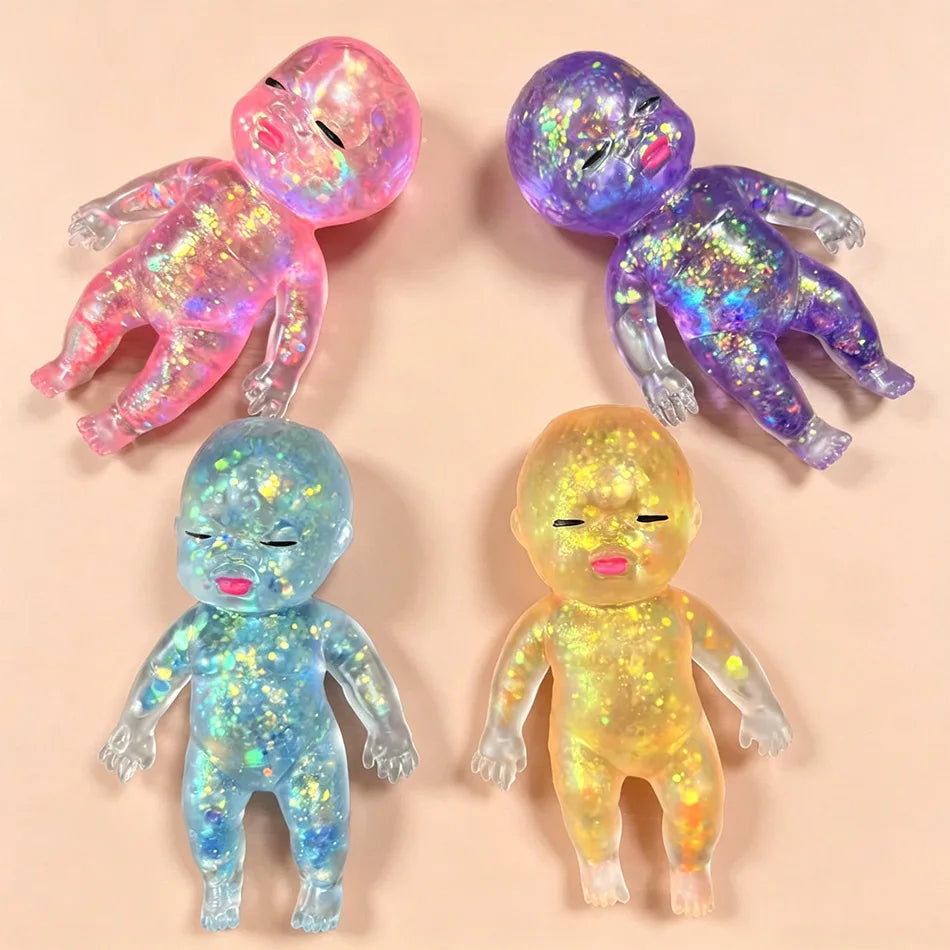 Glitter Baby Squishy — Slow Rebound Fidget Toy