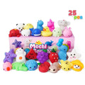 25-Pack Mini Animal Fruit Mochi Squishies — Party Favors Easter Basket