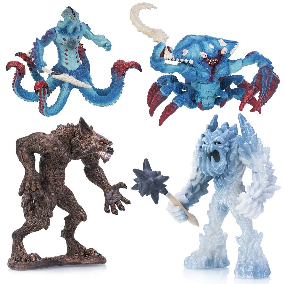 Marine Monster Warrior Figure - Crab & Octopus