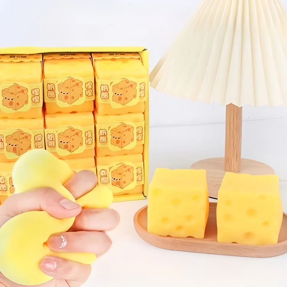 Square Cheese Squishy Toy