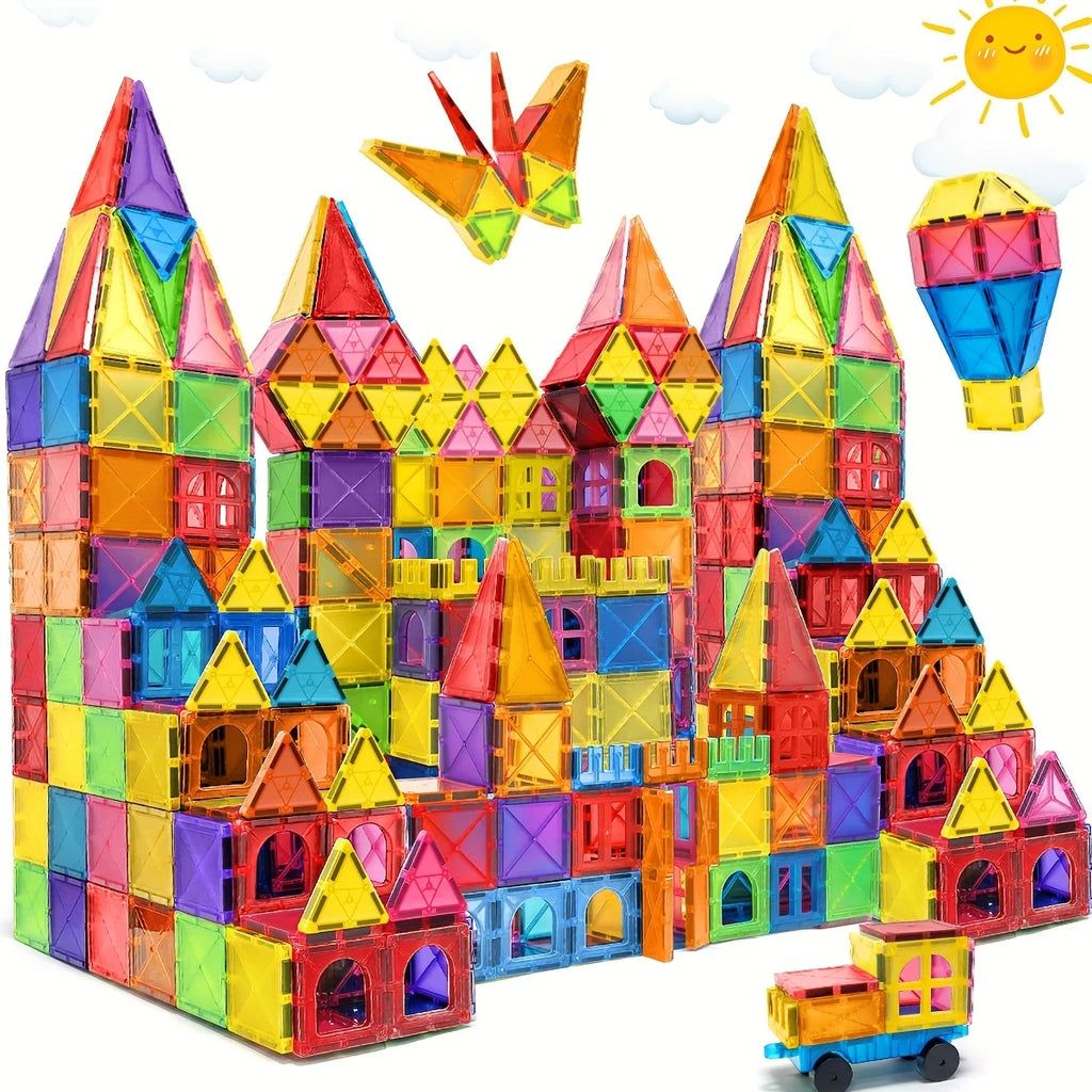 Magnetic Building Block Toys, Magnetic Blocks, Medium-Sized Stacked Building and Puzzle Toys, Creative and Lively Magnetic Toys