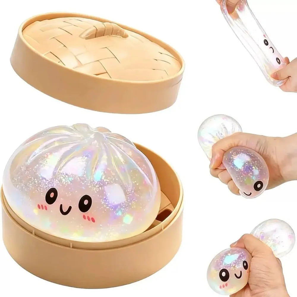 New Glitter Dumpling Squeeze Toy Set — Slow Rebound Pressure Ball