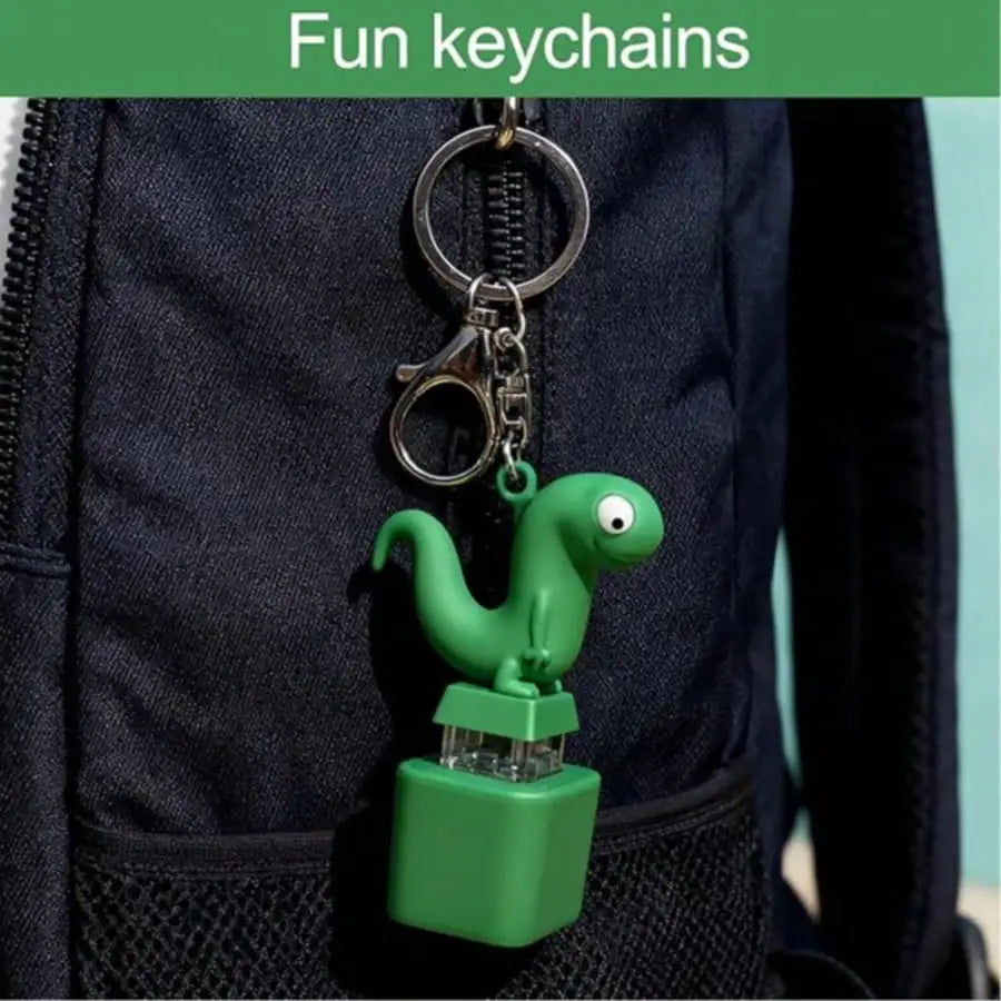 Sound Button Lizard Keychain Fidget