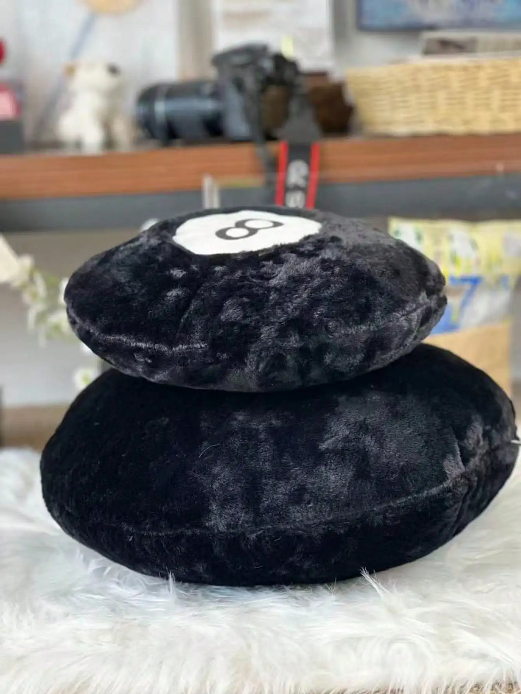 8-Ball Billiard Plush Pillow