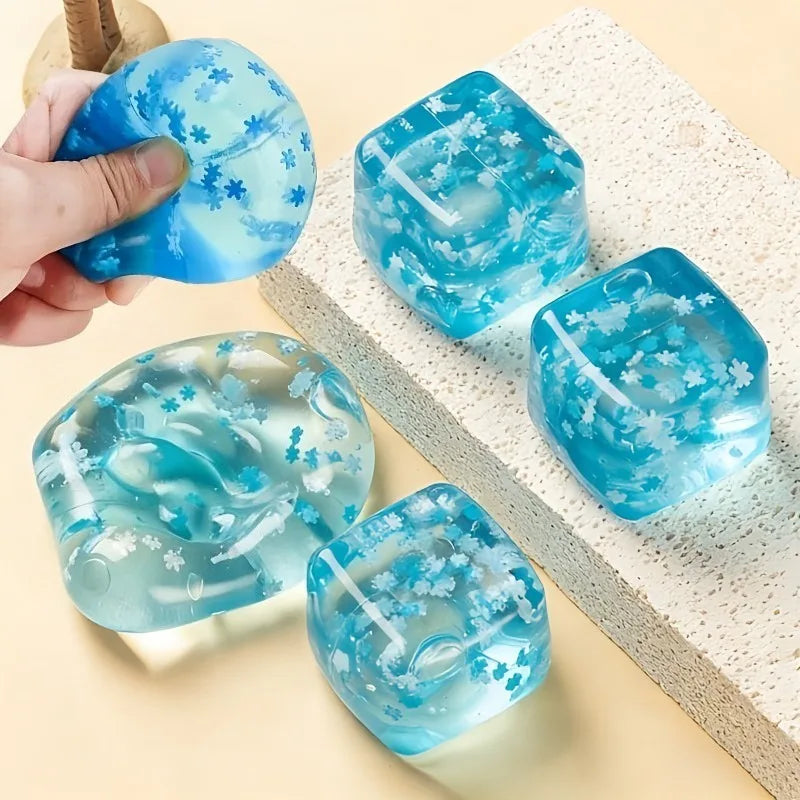 Squishy Snowflake Ice Cube Toy