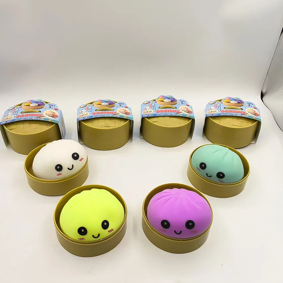 Wholesale Colorful Dumpling Squishy Blind Box — Bulk Stress Relief Toy