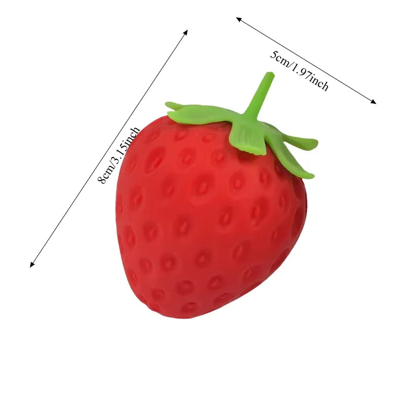 Jumbo Strawberry Squishy — Slow Rising Anti-Stress Toy