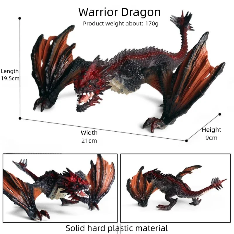 Mythical Dinosaur & White Tiger Figure Set