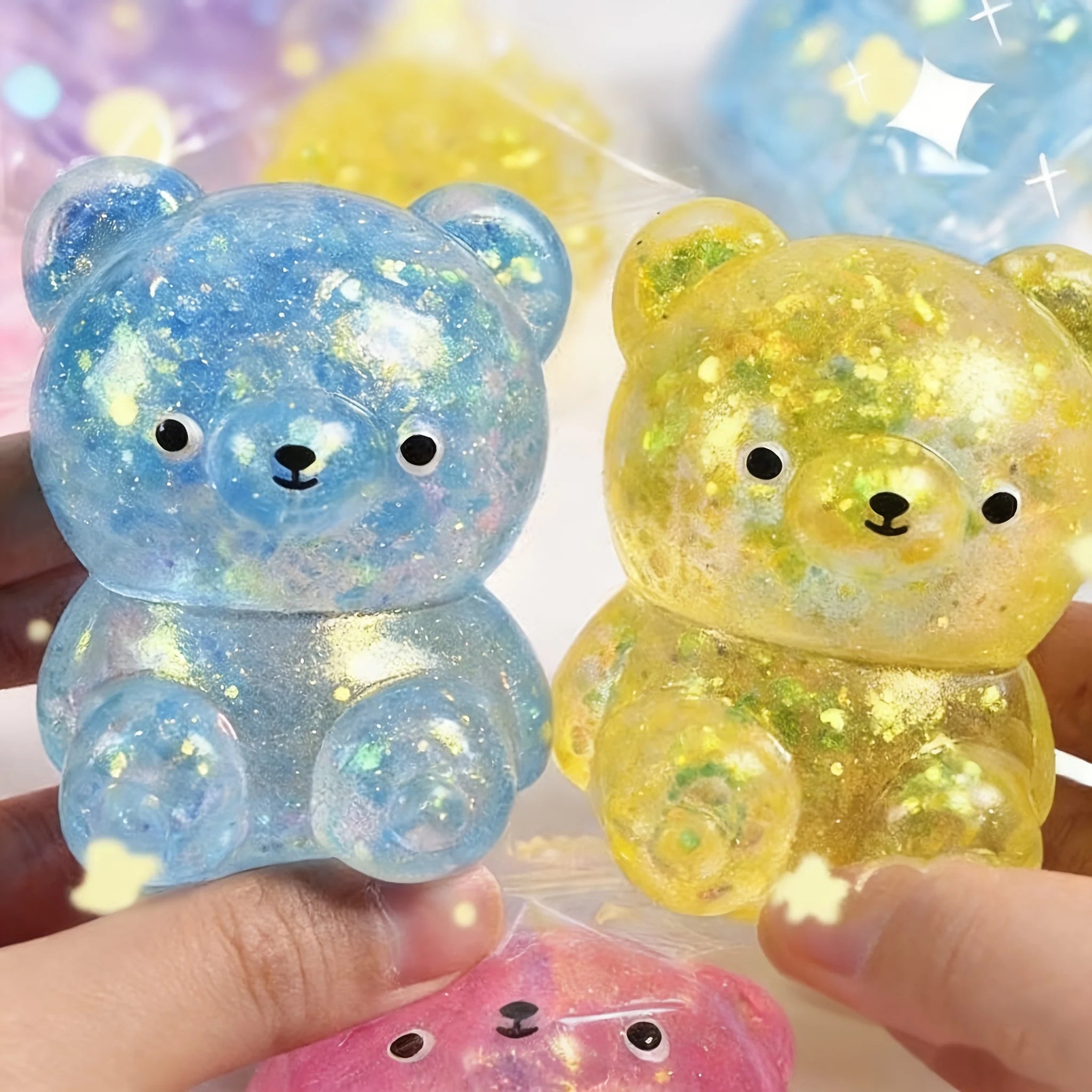 Iridescent Bear Squishy Toy