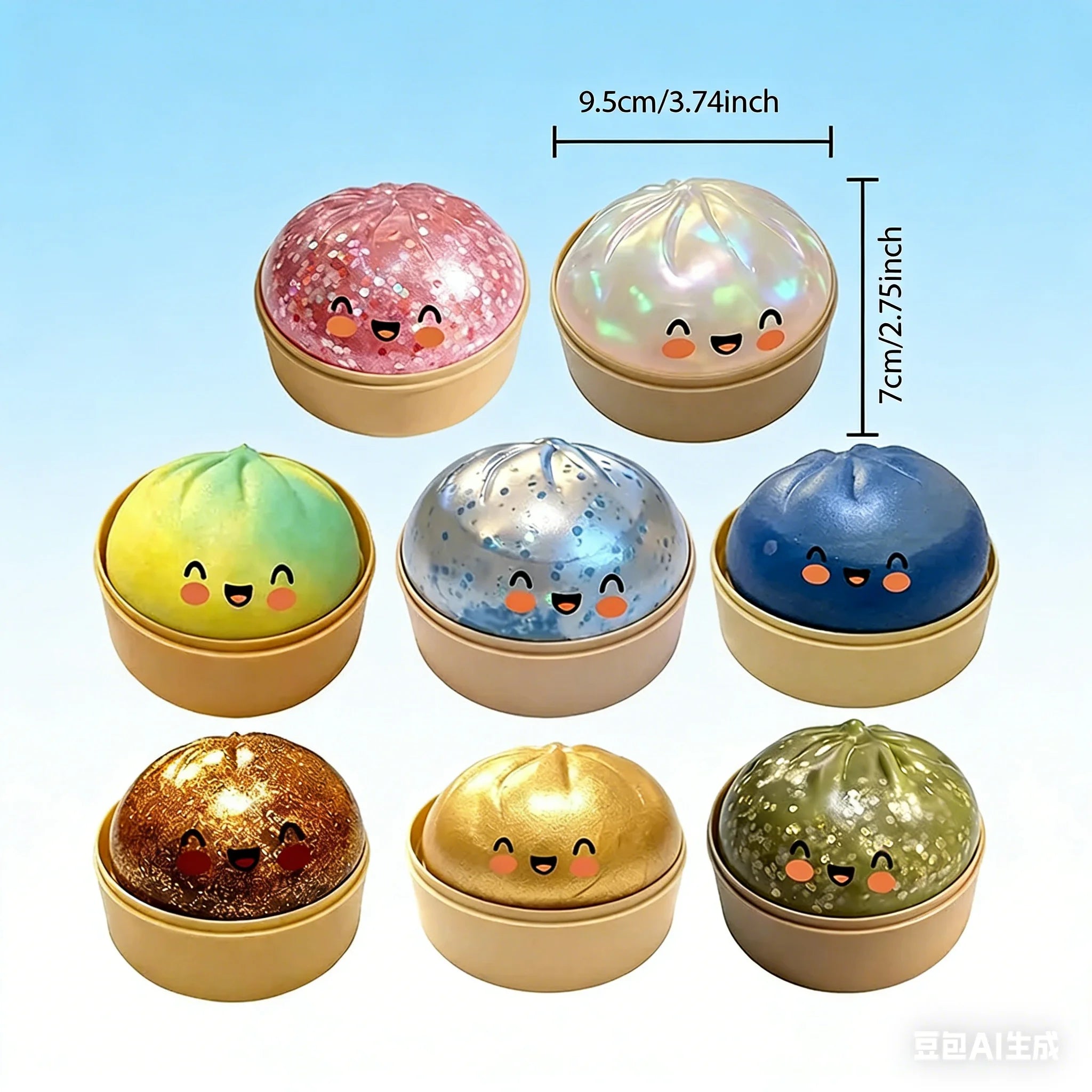 Flash Glitter Dumpling Pressure Ball