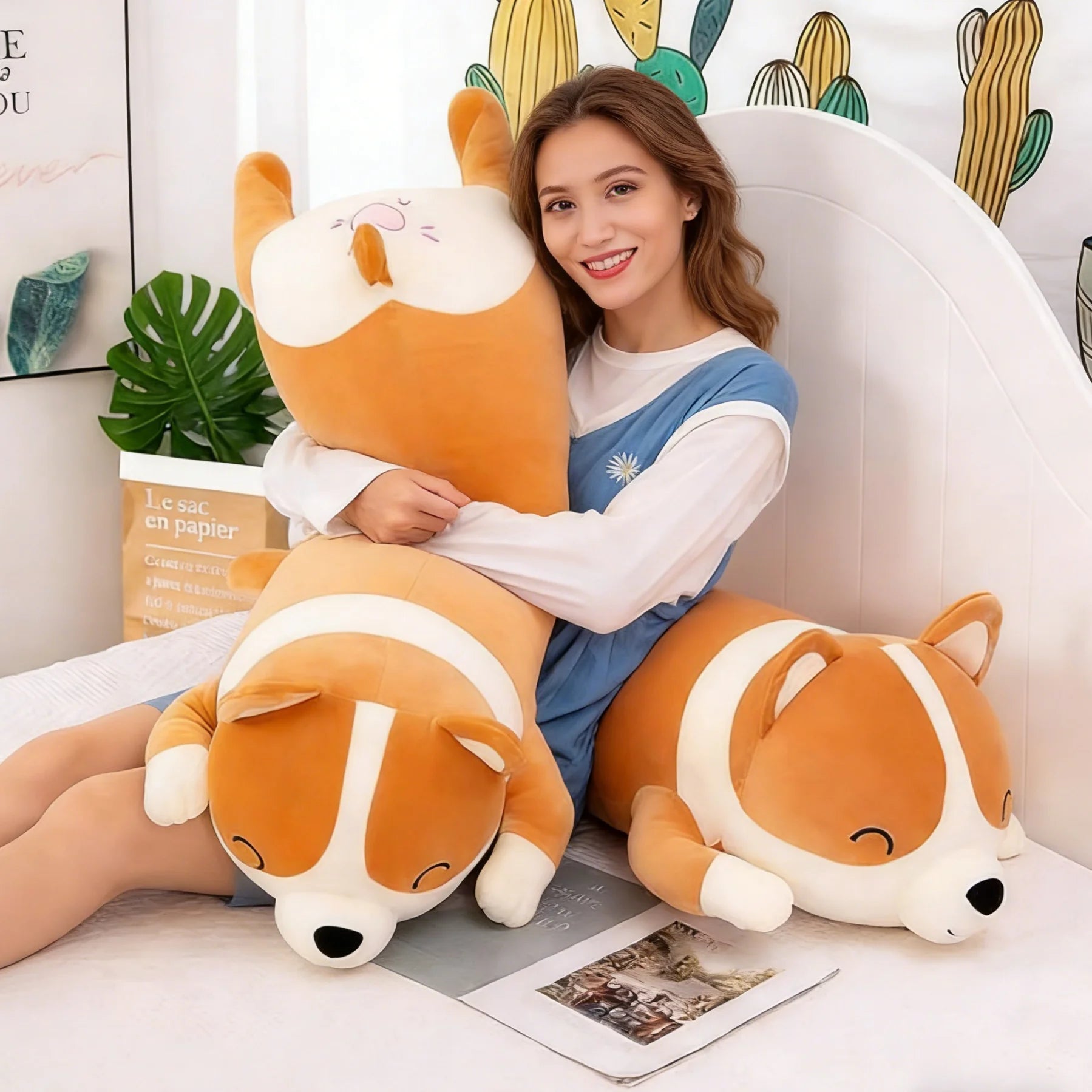 Shiba Inu Plush Body Pillow