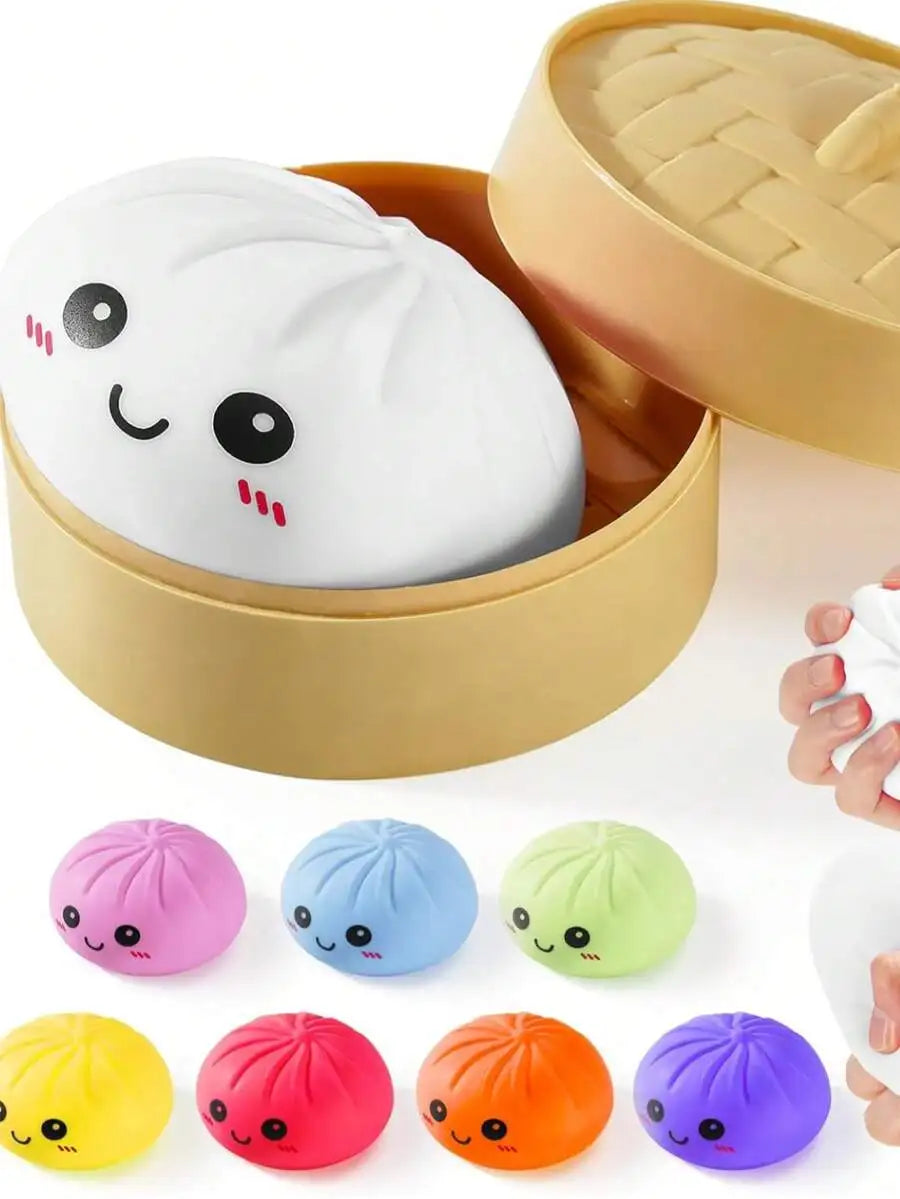 2026 Mystery Dumpling Squishy — Random Color Kawaii Bun