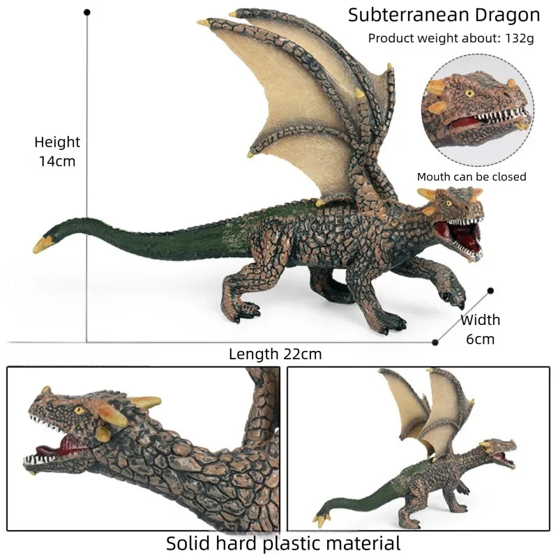 Mythical Dinosaur & White Tiger Figure Set