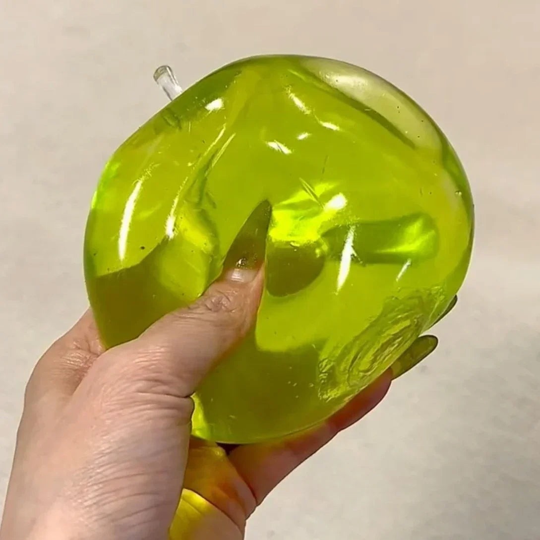 Green Apple Maltose Squishy Ball — Slow Rebound Toy