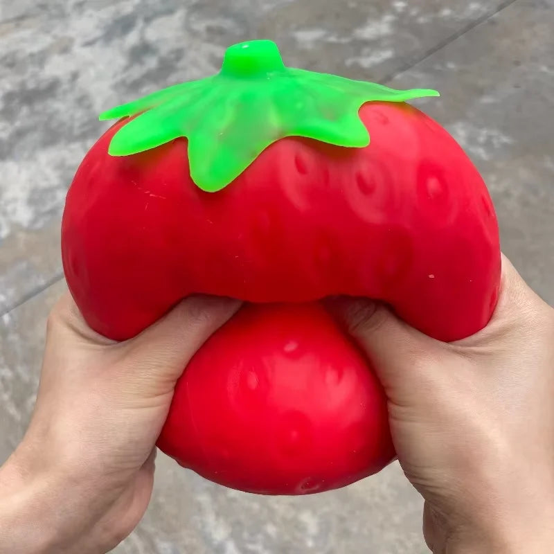 Jumbo Strawberry Squishy — Slow Rising Anti-Stress Toy