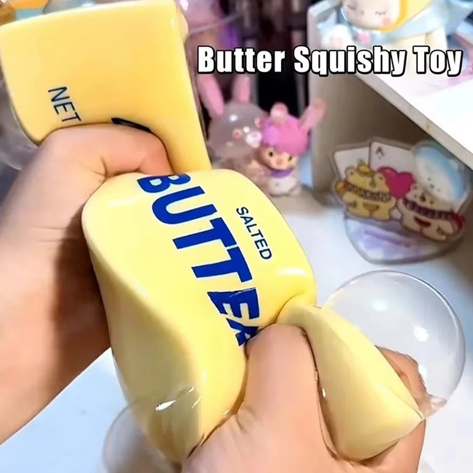 Butter Stick Fidget Toy 14/24cm — Squishy Elastic Cheese Stick Stress Reliever