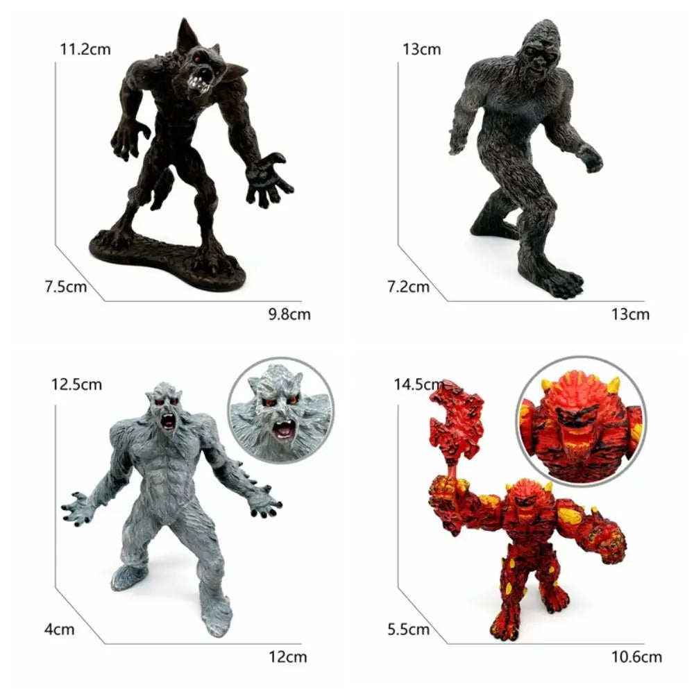 Mythical Werewolf & Ice Demon Figure Set