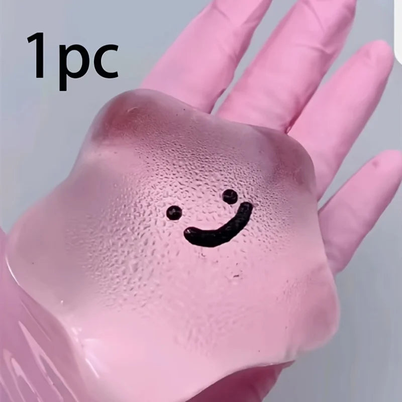 Cute Face Sticky Squishy Toy — Kawaii Stress Relief Desk Fidget