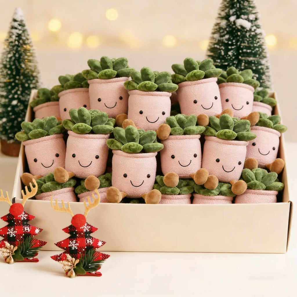 Succulent Plant Plush Pillow Set