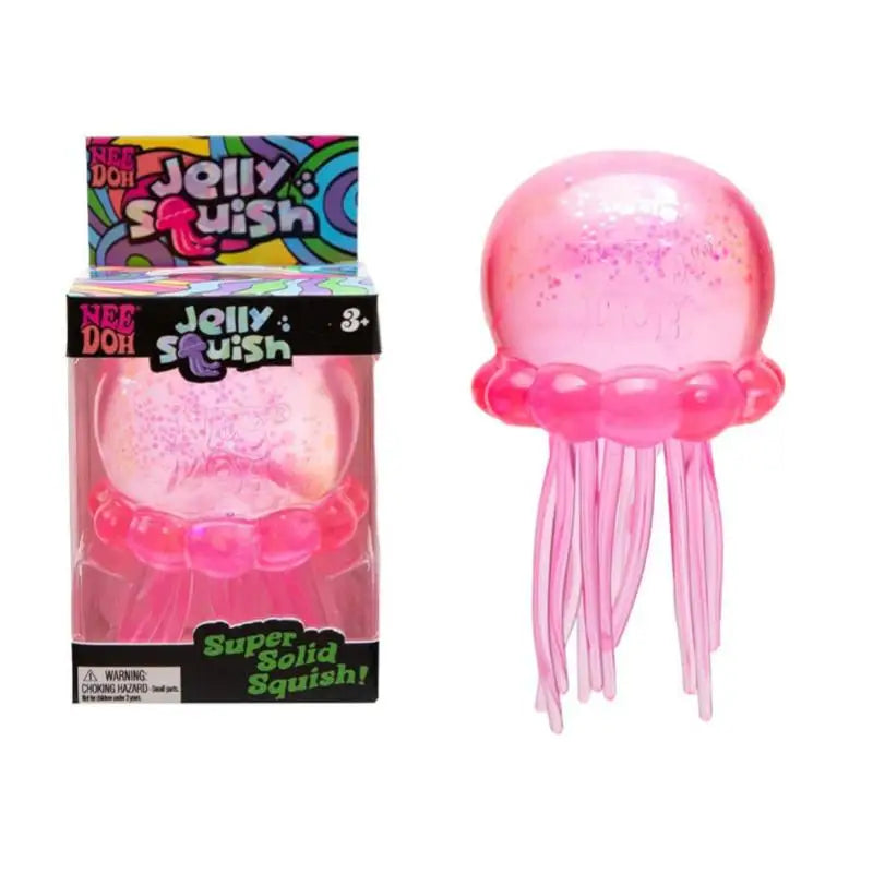 Fuzz Ball Jellyfish Squishy Blind Box — Random Color Squeeze Toy