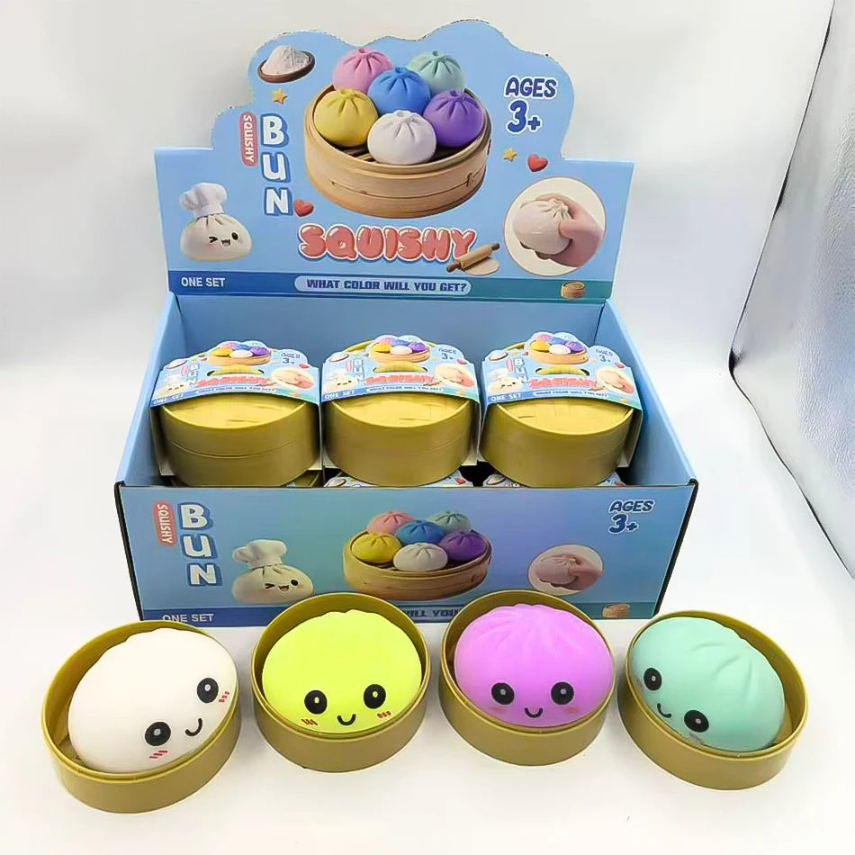 Colorful Dumpling Squishy Blind Box — ADHD Sensory Fidget Gift